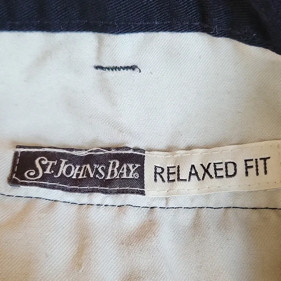 St. Johns Bay Big and Tall black pants - Picture 2 of 3